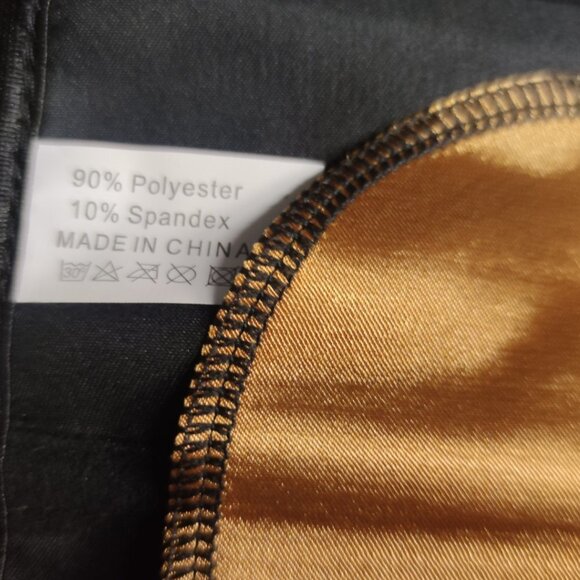 💜 Gold Sparkle Overbust Corset and Thong Set - Picture 6 of 7